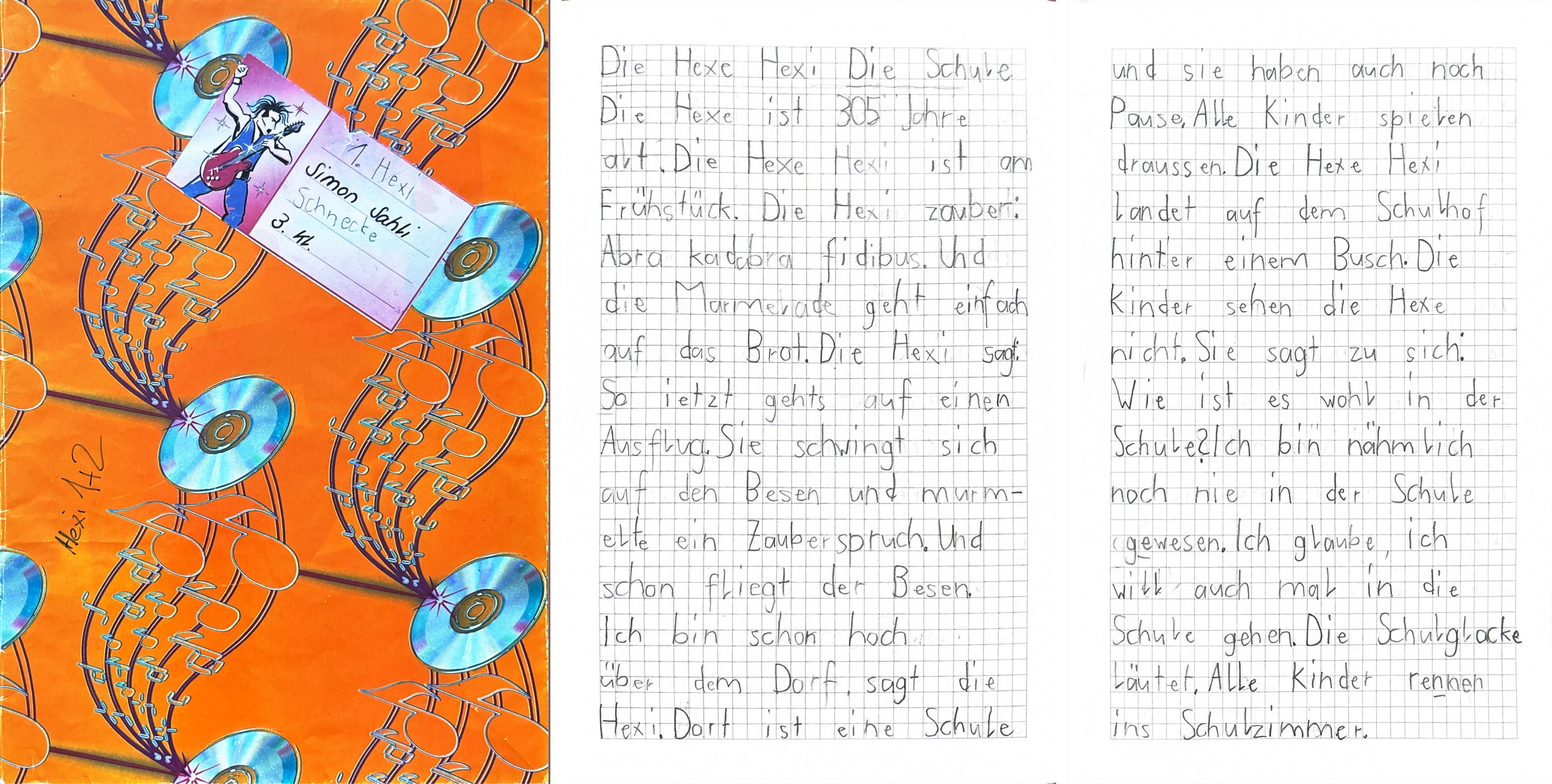 Hexe Hexi mit Wohnwagen in der Luft - 2001